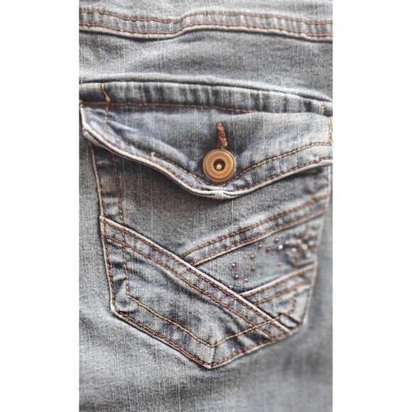 BandolinoBlu Bootcut Jeans Sz 16 Stella Embellished Back Flap Pockets Women's - Picture 12 of 13